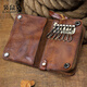 Kangourou (Kangourou) Sac clé en cuir authentique masculin grande capacité Vegetable Tanned Cowe Cow Hide