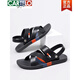
CARTELO Sandals for men in summer 2025 new fashionable soft-soled beach shoes for men wearing waterproof and non-slip sandals for driving two-piece black 9793 39
