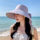 
Summer sun hat, fashionable and versatile large brimmed shawl bow fisherman hat outdoor bike climbing sun hat 8759-Champagne rice [Shawk neck protection] hat 55-58cm