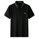 Montagut Herren Mulberry Seide Festkörperpolo-Hemd Sommergeschäft Casual Iron-freies kurzärmelige T-Shirt-Männer 1416 Honig Melongrau Durchschnittsgröße 165/m (100-120 Jin [Jin gleich 0,5 kg])
