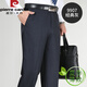 Pierre Cardin Sitio web oficial Summer delgada Mulberry Silk Silk Men's pantalones Juveniles Jóvenes de mediana edad de mediana edad Recta patada de traje informal formal 9905 Elegante gris 29 (2 pies 2)