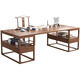 Ningqiu Luoge New Chinese Style Executive Desk Old Elm Furniture Solid Wood Desk Zen Calligraphy Table Painting Case Simple Painting Desk Writing Desk Desk + Chair 200*100*80