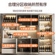 欧派（OPPEIN）新款餐边柜现代简约一体靠墙高柜客厅餐厅置物架家用茶水柜酒柜储 奶油白款式12240*40*220  安装 双门