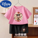 G.DuckKids Nezha: Tongtong Cotton Sweet Summer Summer Shorts New Children's Juego de dos piezas 1092# Pack Back T Wine Red + Pequeño 1098# Black Shorts 90