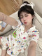 Crayon Shin-Shirt Japanische dreiköpfige Set Crayon Shin-Shirt Dünne Kurzärmel-Hosen Netter KK-14134 Kurzärärmelte dreiköpfige Set M-Code 80-100jin [Jin gleich 0,5 kg]