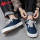 
Huili men's shoes canvas shoes men's spring new style 2025 men's classic casual sports breathable and versatile low-top shoes men's dark blue 42