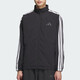 阿迪达斯 （adidas）外套男装2025春季新款运动服梭织透气宽松舒适休闲立领夹克 KC3892黑色/白 L