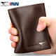 
Seven Wolf Men's Wallet Genuine Leather Short Wallet 2025 New Leather Bag Head Layer Cowhide Dad Card Bag Metal Label-Brown Color [Gift Box]