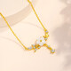 Fakou Light Luxury Camellia Necklace Women's New High-end Niche Clavicle Chain Birthday Chinese Valentine's Day Gift for Girlfriend and Wife Tea Butterfly Pledge Platinum