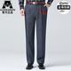 AJGNEAMAIN Luz italiana Pantalones de lujo para hombres Spring y verano Nuevo estilo Free Iron Legjueño Casual Dad Autfit de trabajo para hombres Pantalones Men 9887 Gris [Versión suelta plisada] 29 Circunción de cintura 2 pies 2 2 pies 2