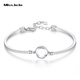 Miss JuJu pt950 platinum Möbius ring bracelet, fashionable platinum bracelet, weight 5.3-5.3g + blue silk gift box