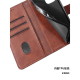 Shilifan is suitable for vivoX60pro mobile phone case flip-top protective case wallet card holder anti-fall wear-resistant front and rear full leather case [brown] + same leather rope vivoX60pro
