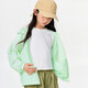 GXG children's summer new hooded jacket medium and large children's loose solid color sun protection outerwear