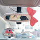 Yusenyi car interior rearview mirror decoration set female creative internet celebrity cartoon cute general car reversing mirror protective cover white rearview mirror cover SpongeBob