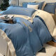 Zhewei Xiaoqing Summer Washing Ice Silk Silk Bedding Sheet Four-Piece Silky Naked Sleeping Quilt Cover Bedding SN7371 Luo Yisha Light Green - Milk Cover [Silky Naked Feel] 0.9 Dormitory Bed Three-Piece Quilt Cover 150*200 Bed Sheet Style '