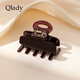 Qlady square grabber female shark clip hairpin back of head 2025 new high-end hair clip birthday gift