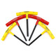 Bondhus American Borton T-Handle Hexagon Key T-Type-Sechskantschlüssel 2 2,5 3 4 5 6 8 10 mm 10 mm Gesamtlänge 152mm15276