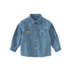 David Bella Aulet sells boys' denim shirts, autumn baby cotton shirts, children's style jackets, denim blue, ready stock, 110 cm (recommended height 100-110cm)
