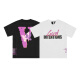 American High Street Peace Dove Classic Coples Camiseta Conjunta Limitada Vaja Vaja V de manga corta parejas de manga corta 6197 blanco --- no. 48 S