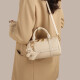 Love Cow Leder Bag Damenbeutel Handtasche One-Shoulder Crossbody Body Leichte Luxus-Geburtstagsgeschenk High-End-Gefühl für Freundin Frau