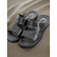 Huili Shanghai Summer Sandals Простые повседневные, не скользящие и устойчивые к износу ежедневной работы с двумя одеждами больших пляжных сандалий Huili 3888 (новая модель)/Brown 45 Стандартный код