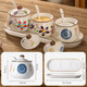 Newair Chinese ceramic seasoning jar seasoning jar kitchen household high-end box combination set salt lard chili oil jar