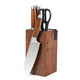 Zhang Xiaoquan Knife Set Kitchen Set Knife Cutting Knife Cutting Knife Bone Cutting Knife Multi-purpose Kitchen Fruit Knife Screws Knife Sharpener Six-piece Set + Zhang Xiaoquan Bamboo Board + Kitchen Scissors Set 8-piece Set