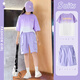 Yoyo One (Yoyo One) Mädchen Sportanzug Sommer 2025 Neue Kinder-Shorts-Shorts-Kurzfilme mit großer Kinder mit fünf Punkten 9852 Gradienten +18442 reines Baumwoll 160 160 cm