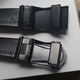 New men's belt automatic business fashion middle-aged casual pants belt versatile youth belt Korean style pants belt simple black square belt + buckle 120cm