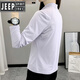 JEEP SPIRIT2025户外运动速干t恤春夏薄款弹力运动透气女士立领长袖快干上衣 浅紫色a2603 2XL
