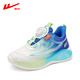 
Huili girls' sneakers spring and summer children's shoes casual mesh breathable boys' running shoes 1381 blue and green 37
