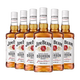 金宾（Jim Beam）宝树行 Jim Beam 700ml【组合装】波本威士忌 原装进口洋酒  【6支装】金宾波本威士忌700ml