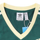 阿迪达斯 （adidas）三叶草短袖连衣裙女裙夏季运动裙V领半袖衫休闲T恤裙子 IR6042森林绿 L