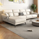 Disney fabric sofa Italian light luxury cotton and linen small apartments in a straight row multi-person combination soft package living room furniture Y753# more than 2.8 meters [Cotton and linen] down + sponge
