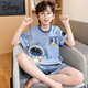 Disney Children's Pyjamas Jungen reine Baumwolle Sommer Dünne Kurzärmer-Jungen Sommer-Heimkleidung mit mittlerer Kinder Teenager Klimaanlage K6628# Superman [Pure Cotton] 170 8 Größen [empfohlene Höhe 95-105 cm]