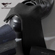 Seven Wolf Socks Men's Pure Cotton Summer Mid-Call Sweat-Absorbing and Breathable 7A Antibacterial and Antiodor Solid Color Thin Style Gentleman Socks
