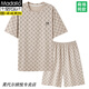 莫代尔睡衣男款夏天短袖大码2025年新款冰丝家居服套装夏季可外穿套装男 Y9721 XL