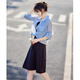 Jupe de costume Shangjing pour les femmes en été New Women's Casual Simple Thin Minirt Fomen Women Black Suspender A-Line jupe pour les femmes