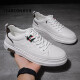 Yierkang Men's Shoes 2025 Nuevo primavera zapatos de cuero casual de hombres transpirables para hombres zapatos versátiles de tablero de moda para hombres Yek9909 White 38 [Tamaño de zapato de cuero estándar]