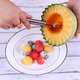Riheshengtang Fruit Spoon Digger for Digging Water Double-Headed Fruit Ball Spoon Shape Round Spoon Multi-Functional Ball Digging Spoon for Cutting Watermelon Balls Stainless Steel Carved Fruit Digger (Flower Adjustment + Large Spoon)