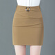 S.SOFEA high waist short skirt makes you look slim and versatile professional black black 9906 3XL 130-140Jin [Jin equals 0.5 kg]