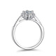 DR. DARLING moissanite diamond ring for women, one carat, a wedding, engagement, and birthday gift for your girlfriend, for your wife, six-pointed star diamond ring - 1 carat, available/next day delivery