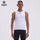 YKYW road cycling jersey men's vest base layer sleeveless sweatshirt breathable quick-drying bicycle inner wear white S