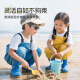 Blue Owl Shield Children's Seawear Rain Shoes Rain Boots One-piece Water Pants Playing with Water Suit Waterproof Wading Pants YX1050 31