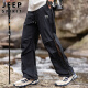 JEEP SPIRIT Jeep casual pants men's spring and summer work pants men's ice silk straight charge sports loose trend men's pants