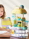 Children's house play house toy house simulation baby 34 dressing table 5 kitchen supermarket 6 dessert toys 7 storage Mini airplane makeup style house play house