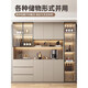 
Pupan wine cabinet partition cabinet dining side cabinet integrated wall home living room display cabinet entrance cabinet shoe cabinet storage cabinet decoration cabinet style 12240*40*220