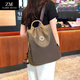 ZLLMGM Oxford Cloth Backpack for Women New Fashion Fashion Large Capacity Travel Backpack Practical Birthday Gift for Wife Khaki - Anti-theft Design is Safer
