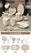 Yonghuan bowl set plate tableware rice rice bowl bowl utensil gold pattern 4-6 people food gift box 1355 0 heads