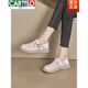 Cartelo Leather Bag-Toe Sandals for Women 2025 Summer New Hollow Breatable Soft Sole Loafer Casual Hole Zapatos en blanco 35
